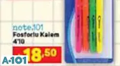 NOTE 101 FOSFORLU KALEM 4'LÜ NOTE 101 FOSFORLU KALEM 4'LÜ